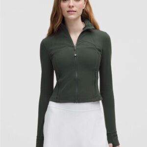 NWT lululemon Define Cropped Jacket *Nulu - Rainforest Green